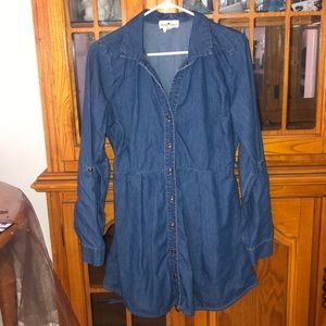 Denim Long Sleeve Dress